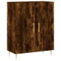 Smoked oak engineered wood sideboard 69.5x34x90 cm by vidaXL, Sideboards - Ref: Foro24-827713, Price: 75,48 €, Discount: %