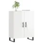 Aparador de madera contrachapada blanco brillante 69,5x34x90 cm de vidaXL, Aparadores - Ref: Foro24-827750, Precio: 90,45 €, ...