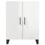 Aparador de madera contrachapada blanco brillante 69,5x34x90 cm de vidaXL, Aparadores - Ref: Foro24-827750, Precio: 94,17 €, ...