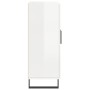 Aparador de madera contrachapada blanco brillante 69,5x34x90 cm de vidaXL, Aparadores - Ref: Foro24-827750, Precio: 94,17 €, ...