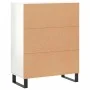 Hochglanzweißes Sperrholz-Sideboard 69,5 x 34 x 90 cm von vidaXL, Sideboards - Ref: Foro24-827750, Preis: 90,48 €, Rabatt: %