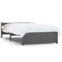 Estructura de cama individual madera maciza gris 75x190 cm de vidaXL, Camas y somieres - Ref: Foro24-815006, Precio: 106,90 €...