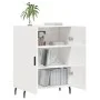Hochglanzweißes Sperrholz-Sideboard 69,5 x 34 x 90 cm von vidaXL, Sideboards - Ref: Foro24-827742, Preis: 95,69 €, Rabatt: %