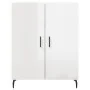 Hochglanzweißes Sperrholz-Sideboard 69,5 x 34 x 90 cm von vidaXL, Sideboards - Ref: Foro24-827742, Preis: 95,69 €, Rabatt: %