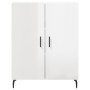 Hochglanzweißes Sperrholz-Sideboard 69,5 x 34 x 90 cm von vidaXL, Sideboards - Ref: Foro24-827742, Preis: 97,04 €, Rabatt: %