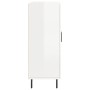 Aparador de madera contrachapada blanco brillante 69,5x34x90 cm de vidaXL, Aparadores - Ref: Foro24-827742, Precio: 96,96 €, ...