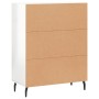 Hochglanzweißes Sperrholz-Sideboard 69,5 x 34 x 90 cm von vidaXL, Sideboards - Ref: Foro24-827742, Preis: 97,04 €, Rabatt: %