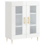 Aparador de madera contrachapada blanco brillante 69,5x34x90 cm de vidaXL, Aparadores - Ref: Foro24-827774, Precio: 89,00 €, ...