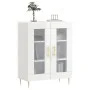 Sideboard aus glänzendem weißem Sperrholz 69,5x34x90 cm von vidaXL, Sideboards - Ref: Foro24-827774, Preis: 88,00 €, Rabatt: %