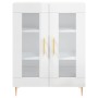 Aparador de madera contrachapada blanco brillante 69,5x34x90 cm de vidaXL, Aparadores - Ref: Foro24-827774, Precio: 89,00 €, ...