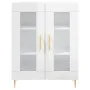 Sideboard aus glänzendem weißem Sperrholz 69,5x34x90 cm von vidaXL, Sideboards - Ref: Foro24-827774, Preis: 88,00 €, Rabatt: %