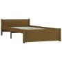 Honigbrauner Massivholzbettrahmen 75x190 cm von vidaXL, Betten und Lattenroste - Ref: Foro24-815007, Preis: 106,61 €, Rabatt: %