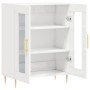 Aparador de madera contrachapada blanco brillante 69,5x34x90 cm de vidaXL, Aparadores - Ref: Foro24-827774, Precio: 89,00 €, ...