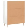 Aparador de madera contrachapada blanco brillante 69,5x34x90 cm de vidaXL, Aparadores - Ref: Foro24-827774, Precio: 89,00 €, ...
