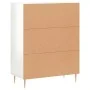 Sideboard aus glänzendem weißem Sperrholz 69,5x34x90 cm von vidaXL, Sideboards - Ref: Foro24-827774, Preis: 88,00 €, Rabatt: %