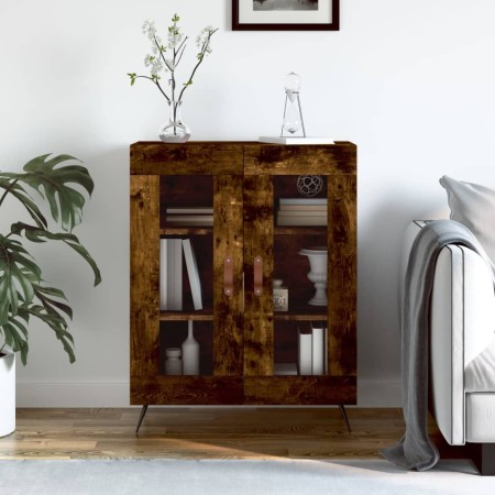 Sideboard aus geräuchertem Eichenholzwerkstoff, 69,5 x 34 x 90 cm von vidaXL, Sideboards - Ref: Foro24-827761, Preis: 88,90 €...