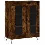 Smoked oak engineered wood sideboard 69.5x34x90 cm by vidaXL, Sideboards - Ref: Foro24-827761, Price: 87,74 €, Discount: %