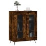 Sideboard aus geräuchertem Eichenholzwerkstoff, 69,5 x 34 x 90 cm von vidaXL, Sideboards - Ref: Foro24-827761, Preis: 88,90 €...