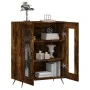 Smoked oak engineered wood sideboard 69.5x34x90 cm by vidaXL, Sideboards - Ref: Foro24-827761, Price: 87,74 €, Discount: %