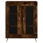 Smoked oak engineered wood sideboard 69.5x34x90 cm by vidaXL, Sideboards - Ref: Foro24-827761, Price: 87,74 €, Discount: %