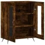 Smoked oak engineered wood sideboard 69.5x34x90 cm by vidaXL, Sideboards - Ref: Foro24-827761, Price: 87,74 €, Discount: %