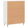 White engineered wood sideboard 69.5x34x90 cm by vidaXL, Sideboards - Ref: Foro24-827764, Price: 82,59 €, Discount: %