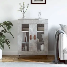 Aparador de madera de ingeniería gris hormigón 69,5x34x90 cm de vidaXL, Aparadores - Ref: Foro24-827760, Precio: 80,53 €, Des...