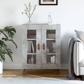 Engineered wood sideboard in concrete grey 69.5x34x90 cm by vidaXL, Sideboards - Ref: Foro24-827760, Price: 81,52 €, Discount: %