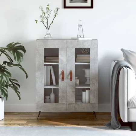 Aparador de madera de ingeniería gris hormigón 69,5x34x90 cm de vidaXL, Aparadores - Ref: Foro24-827760, Precio: 80,53 €, Des...