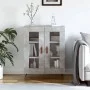Engineered wood sideboard in concrete grey 69.5x34x90 cm by vidaXL, Sideboards - Ref: Foro24-827760, Price: 80,55 €, Discount: %