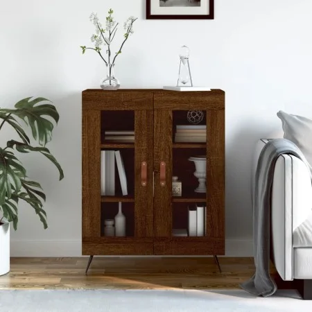 Aparador de madera de ingeniería marrón roble 69,5x34x90 cm de vidaXL, Aparadores - Ref: Foro24-827763, Precio: 84,23 €, Desc...