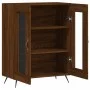 Aparador de madera de ingeniería marrón roble 69,5x34x90 cm de vidaXL, Aparadores - Ref: Foro24-827763, Precio: 84,23 €, Desc...