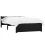 Black single solid wood bed frame 75x190 cm by vidaXL, Beds and slatted bases - Ref: Foro24-815008, Price: 75,19 €, Discount: %