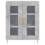 Aparador de madera de ingeniería gris hormigón 69,5x34x90 cm de vidaXL, Aparadores - Ref: Foro24-827776, Precio: 88,63 €, Des...