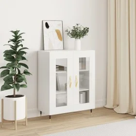 Hochglanzweißes Sperrholz-Sideboard 69,5 x 34 x 90 cm von vidaXL, Sideboards - Ref: Foro24-827766, Preis: 87,65 €, Rabatt: %