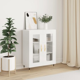 Hochglanzweißes Sperrholz-Sideboard 69,5 x 34 x 90 cm von vidaXL, Sideboards - Ref: Foro24-827766, Preis: 88,74 €, Rabatt: %