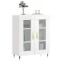 Hochglanzweißes Sperrholz-Sideboard 69,5 x 34 x 90 cm von vidaXL, Sideboards - Ref: Foro24-827766, Preis: 87,65 €, Rabatt: %