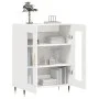Glossy white plywood sideboard 69.5x34x90 cm by vidaXL, Sideboards - Ref: Foro24-827766, Price: 87,64 €, Discount: %