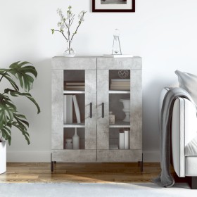 Concrete gray engineered wood sideboard 69.5x34x90 cm by vidaXL, Sideboards - Ref: Foro24-827800, Price: 89,48 €, Discount: %