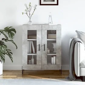 Concrete gray engineered wood sideboard 69.5x34x90 cm by vidaXL, Sideboards - Ref: Foro24-827800, Price: 88,38 €, Discount: %