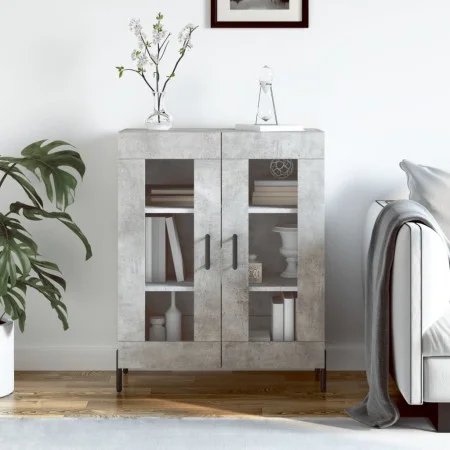 Concrete gray engineered wood sideboard 69.5x34x90 cm by vidaXL, Sideboards - Ref: Foro24-827800, Price: 88,38 €, Discount: %