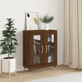 Oak brown engineered wood sideboard 69.5x34x90 cm by vidaXL, Sideboards - Ref: Foro24-827771, Price: 82,29 €, Discount: %