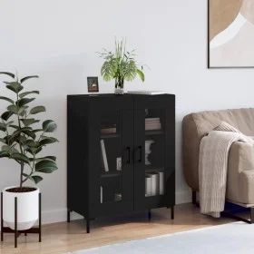 Schwarzes Sideboard aus Holzwerkstoff, 69,5 x 34 x 90 cm von vidaXL, Sideboards - Ref: Foro24-827789, Preis: 86,60 €, Rabatt: %