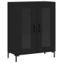 Aparador de madera de ingeniería negro 69,5x34x90 cm de vidaXL, Aparadores - Ref: Foro24-827789, Precio: 86,42 €, Descuento: %