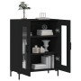 Black engineered wood sideboard 69.5x34x90 cm by vidaXL, Sideboards - Ref: Foro24-827789, Price: 90,05 €, Discount: %