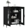 Black engineered wood sideboard 69.5x34x90 cm by vidaXL, Sideboards - Ref: Foro24-827789, Price: 86,60 €, Discount: %