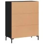 Black engineered wood sideboard 69.5x34x90 cm by vidaXL, Sideboards - Ref: Foro24-827789, Price: 86,60 €, Discount: %