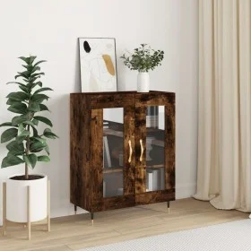 Sideboard aus Holzwerkstoff Räuchereiche 69,5x34x90 cm von vidaXL, Sideboards - Ref: Foro24-827769, Preis: 80,86 €, Rabatt: %