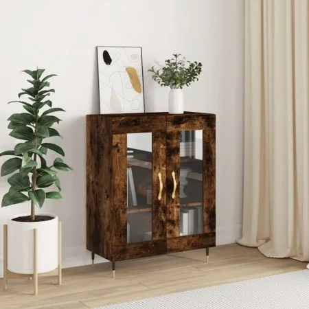 Smoked oak engineered wood sideboard 69.5x34x90 cm by vidaXL, Sideboards - Ref: Foro24-827769, Price: 80,86 €, Discount: %
