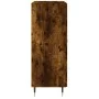 Smoked oak engineered wood sideboard 69.5x34x90 cm by vidaXL, Sideboards - Ref: Foro24-827769, Price: 80,86 €, Discount: %